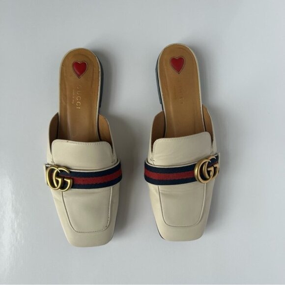 Gucci Peyton White GG Mules size 38 - Picture 11 of 12
